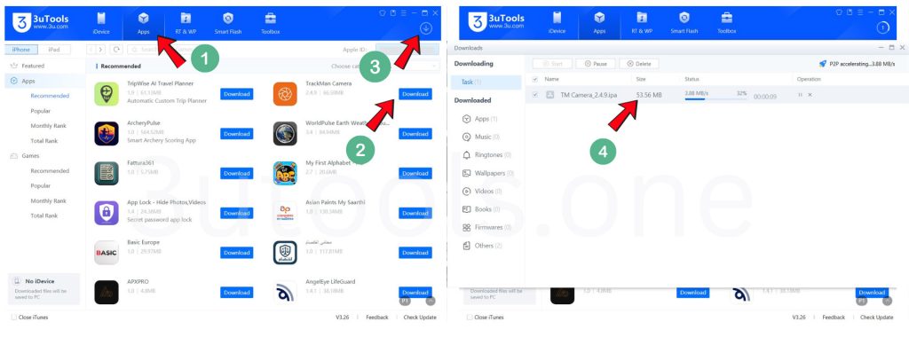 iOS apps install offline with 3utools