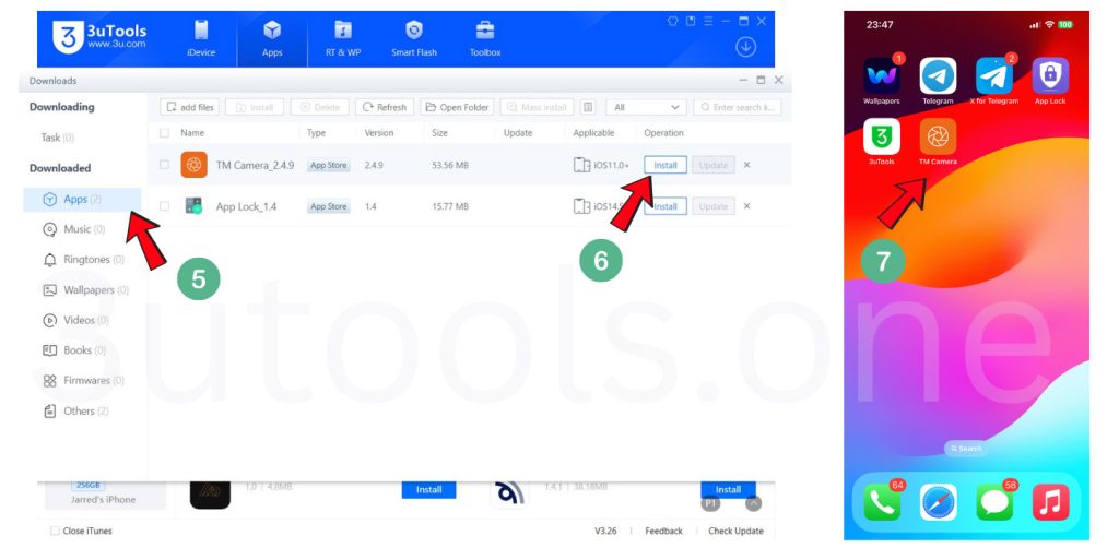 install iphone apps offline with 3utools