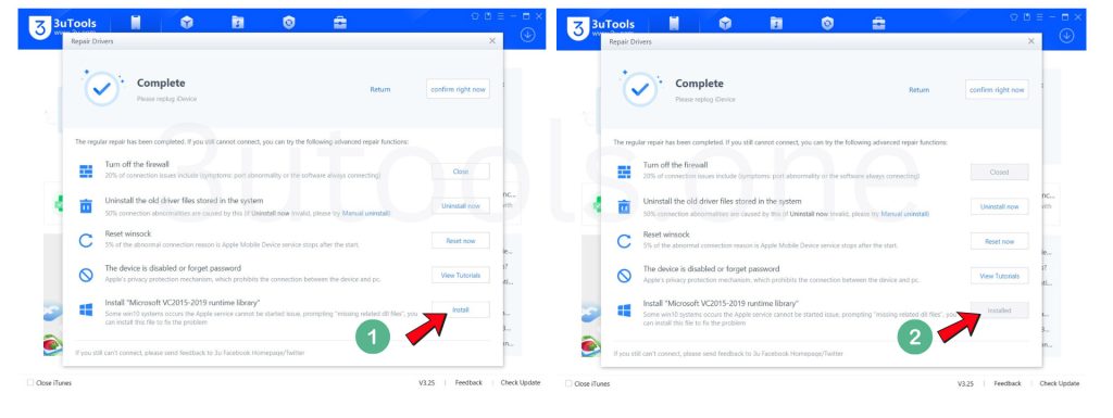 install Microsoft VC2015-2019 runtime library for Windows