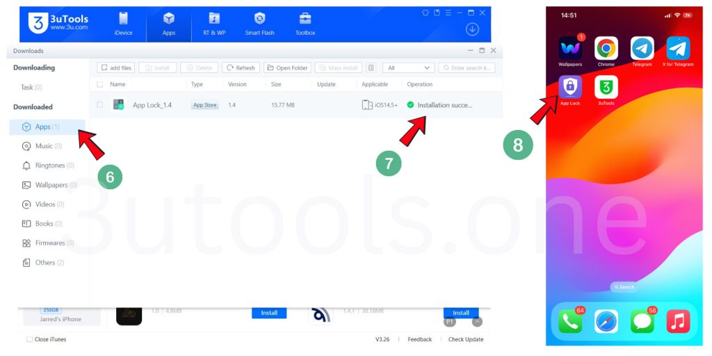 iphone apps install with 3utools
