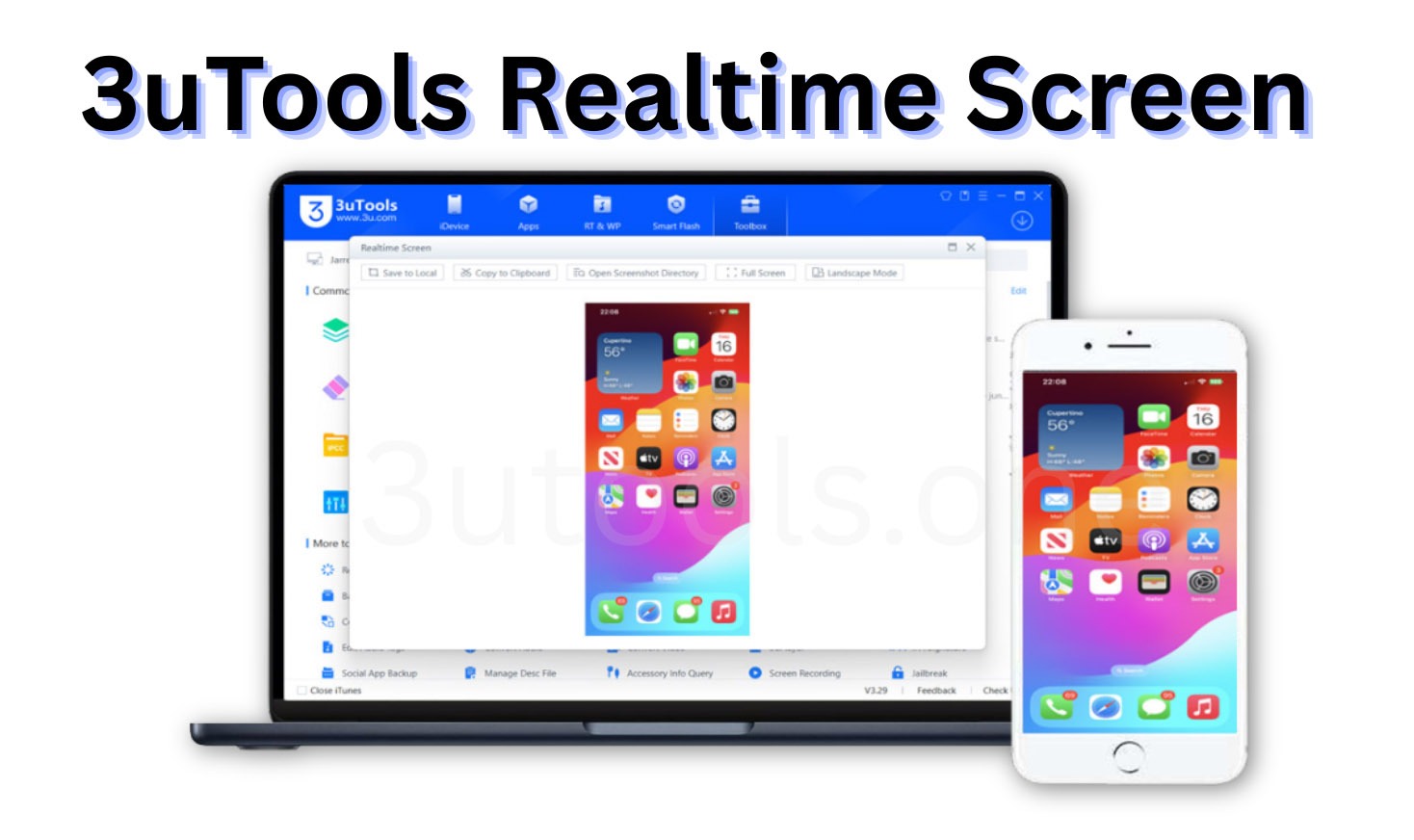 3utools realtime screen