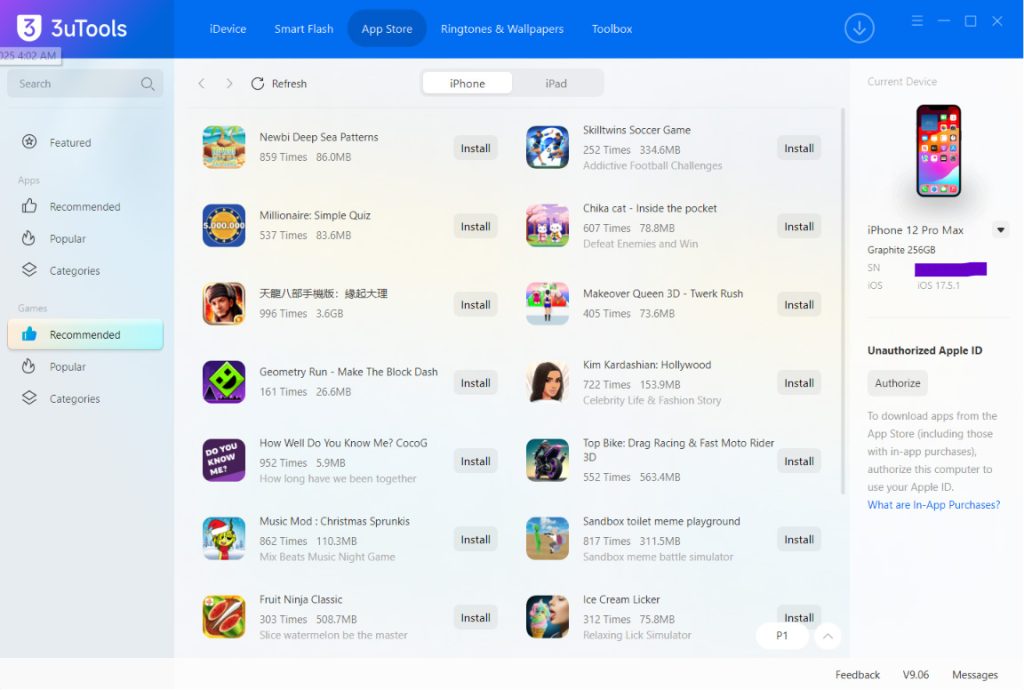 3utools games